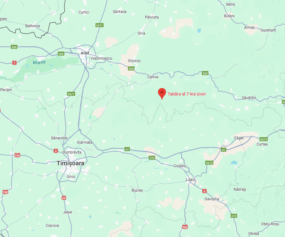 Hartă Google Maps către Centrul Mantis